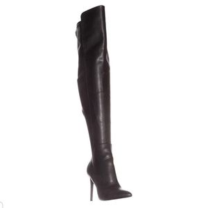 Thigh high leather boots